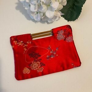Vintage Embroidery  Floral Chopstick Clutch Bag